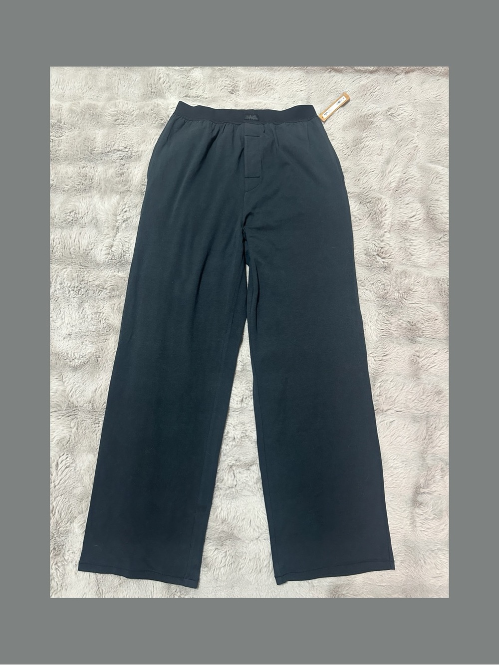 NWT SKIMS Boyfriend loose pant Size S Onxy